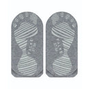 Grijze FALKE Cool Kick SN CP 46453 herensokken met lage boord, gestreepte gripzones en neongele R-markering - Jambelles