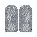 Grijze FALKE Cool Kick SN CP 46453 herensokken met lage boord, gestreepte gripzones en neongele R-markering - Jambelles