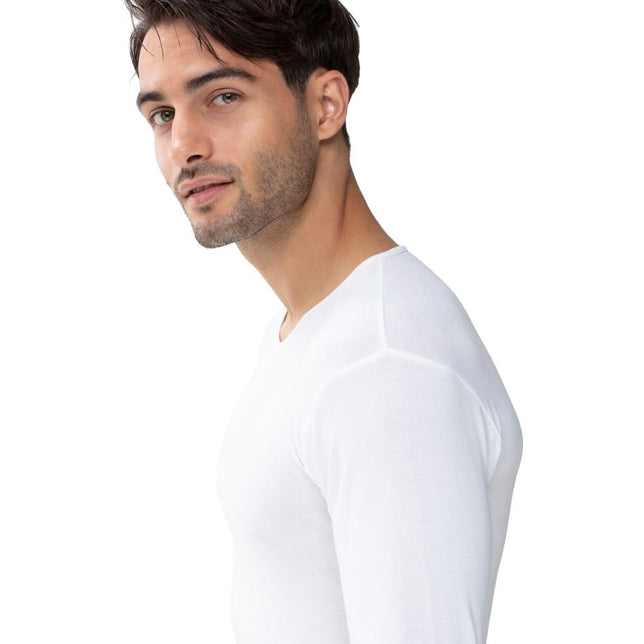 Heren T-Shirt Shirt met lange mouwen Mey Basics 49004 - Jambelles