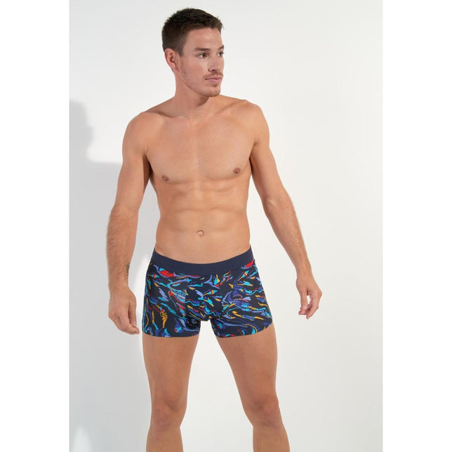 Hom Heren Boxer Briefs Bali 402854 P0RA Navy print - Jambelles