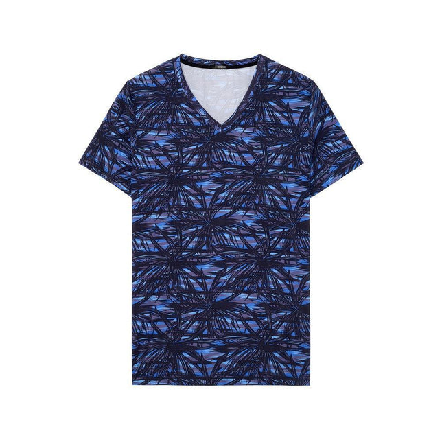 Hom Heren Hemd T-Shirt V Neck Star Island 403109 - Jambelles
