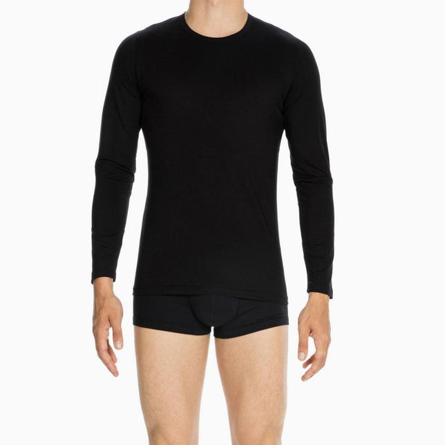 Hom Heren Shirt/Hemd First Cotton Shirt Round Neck Long Sleeves 10080324 (nu 400208) - Jambelles