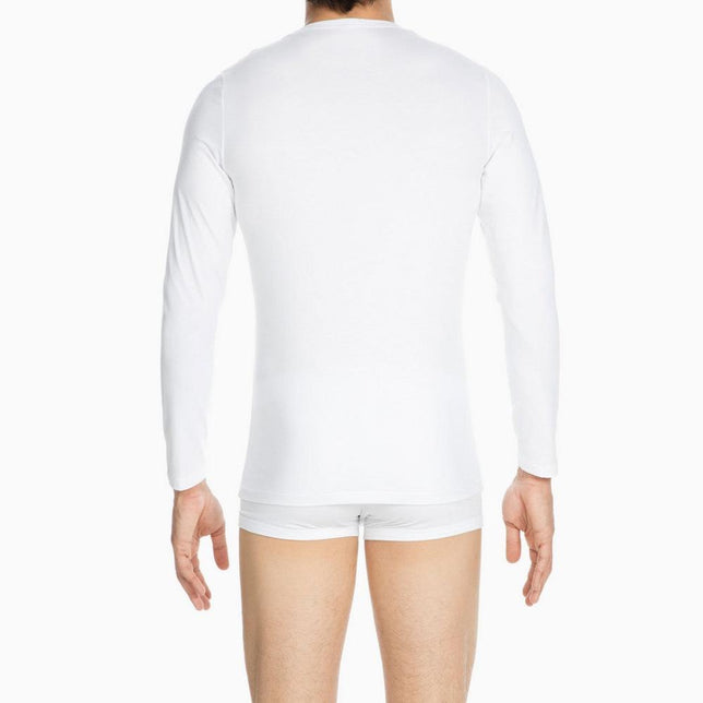 Hom Heren Shirt/Hemd First Cotton Shirt Round Neck Long Sleeves 10080324 (nu 400208) - Jambelles