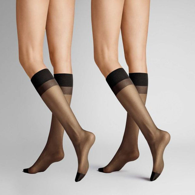 Hudson Dames Panty Kniekousen Simply 20 To Go 2-Pack 120002052 - Jambelles