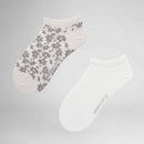 Hudson Dames Sneakersokken Daisy 2-Pack 120000130 - Jambelles