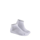 Witte Hudson heren sneakersokken Air Plush met lage pasvorm, geribde enkelboord en subtiel blauw logo bij de teen. - Jambelles