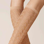 Kunert Dames Kniekousen AJOUR 110237410 - Jambelles