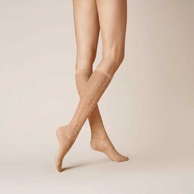Kunert Dames Kniekousen AJOUR 110237410 - Jambelles