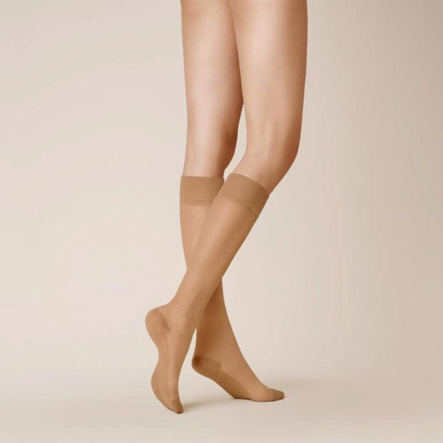 Kunert Dames Kniekousen Kniestrumpf Cotton Sole 110179800 - Jambelles