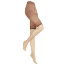 Kunert damespanty Curvy Panty 20 in beige, transparant en mat, met hoge taille en pijpjes tot halverwege de dijen - Jambelles