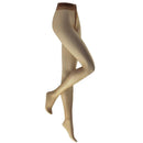 Lichtblauwe verpakking van Kunert damespanty Fresh Up 10 met benen in een transparante huidkleurige panty. - Jambelles