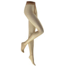Lichtblauwe verpakking van Kunert damespanty Fresh Up 10 met benen in een transparante huidkleurige panty. - Jambelles