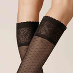 Kunert Dames Panty Kniekousen NEW DOTS 110172710 - Jambelles