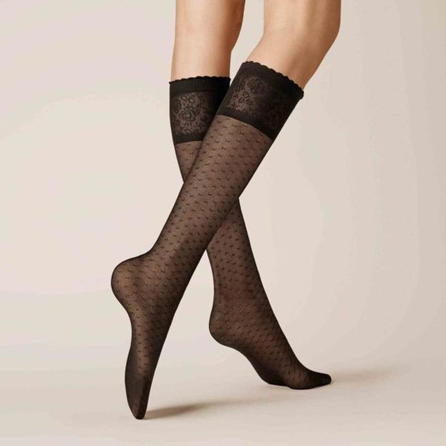 Kunert Dames Panty Kniekousen NEW DOTS 110172710 - Jambelles