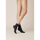 Kunert dames pantysokjes CURL 110162310 in turquoise, transparant met sierlijk krulpatroon en fijne boord. - Jambelles