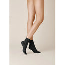 Kunert dames pantysokjes CURL 110162310 in turquoise, transparant met sierlijk krulpatroon en fijne boord. - Jambelles