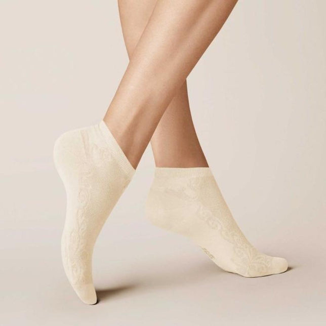 Kunert Dames Sneakersokken FLORAL 110237710 - Jambelles