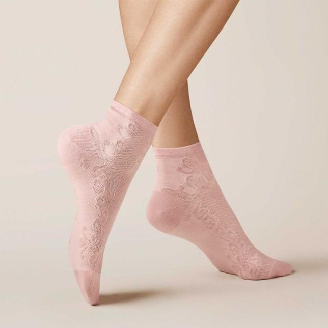 Kunert Dames Sneakersokken FLORAL 110237710 - Jambelles