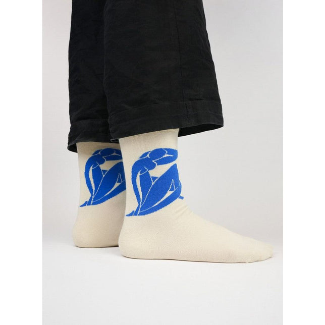 Kunstsokken Dames &amp; Heren Fantasie Sokken Blue Nude CH-BLN - Jambelles