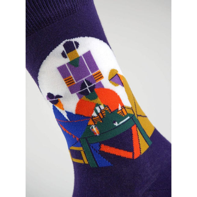 Kunstsokken Dames &amp; Heren Fantasie Sokken Card Players CH-CAP - Jambelles