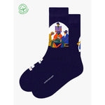 Kunstsokken Dames &amp; Heren Fantasie Sokken Card Players CH-CAP - Jambelles