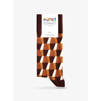 Kunstsokken Dames &amp; Heren Fantasie Sokken Colmn Pattern Ch-Cop - Jambelles