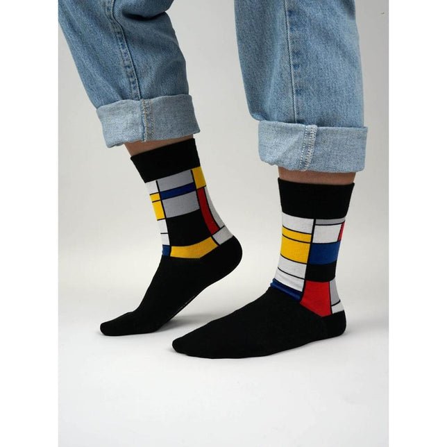 Kunstsokken Dames &amp; Heren Fantasie Sokken Composition A CH-COA - Jambelles