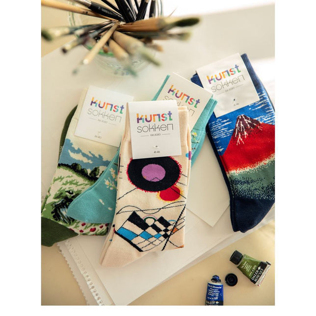 Kunstsokken Dames &amp; Heren Fantasie Sokken Composition VIII CH-CO8 - Jambelles