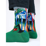 Kunstsokken Dames &amp; Heren Fantasie Sokken De Schepping van de Paarden CH-CRH - Jambelles