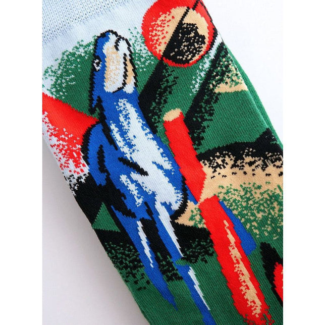 Kunstsokken Dames &amp; Heren Fantasie Sokken De Schepping van de Paarden CH-CRH - Jambelles