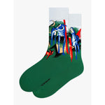 Kunstsokken Dames &amp; Heren Fantasie Sokken De Schepping van de Paarden CH-CRH - Jambelles