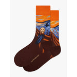 Kunstsokken Dames &amp; Heren Fantasie Sokken De Schreeuw CH-SCR - Jambelles