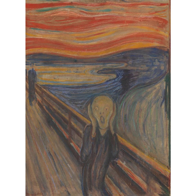 Kunstsokken Dames &amp; Heren Fantasie Sokken De Schreeuw CH-SCR - Jambelles