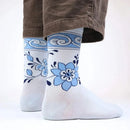 Kunstsokken Dames &amp; Heren Fantasie Sokken Delft Blue Pair Of Shoes Ch-Dps - Jambelles