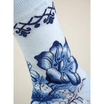 Kunstsokken Dames &amp; Heren Fantasie Sokken Delfts Blue Flowers CH-DBF - Jambelles