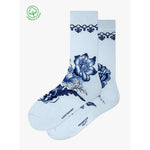 Kunstsokken Dames &amp; Heren Fantasie Sokken Delfts Blue Flowers CH-DBF - Jambelles