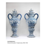 Kunstsokken Dames &amp; Heren Fantasie Sokken Delfts Blue Insects CH-DBI - Jambelles