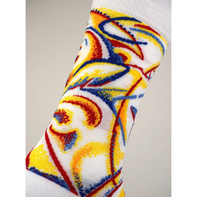 Kunstsokken Dames &amp; Heren Fantasie Sokken Dynamische Uitdrukking vd Beweging van Danseres CH-DBD - Jambelles