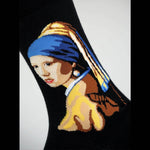 Kunstsokken Dames &amp; Heren Fantasie Sokken Girl With the Pearl CH-GWP - Jambelles