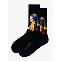 Kunstsokken Dames &amp; Heren Fantasie Sokken Girl With the Pearl CH-GWP - Jambelles
