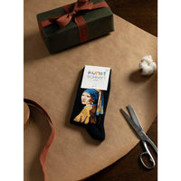 Kunstsokken Dames &amp; Heren Fantasie Sokken Girl With the Pearl CH-GWP - Jambelles