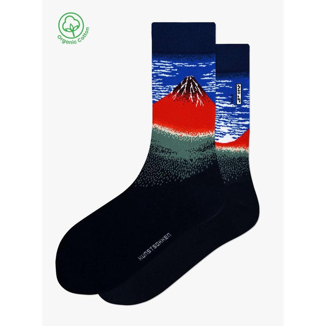 Kunstsokken Dames &amp; Heren Fantasie Sokken Hokusai Giftbox 3P GB-HOK - Jambelles