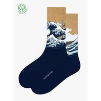 Kunstsokken Dames &amp; Heren Fantasie Sokken Hokusai Giftbox 3P GB-HOK - Jambelles