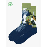 Kunstsokken Dames &amp; Heren Fantasie Sokken Hokusai Giftbox 3P GB-HOK - Jambelles