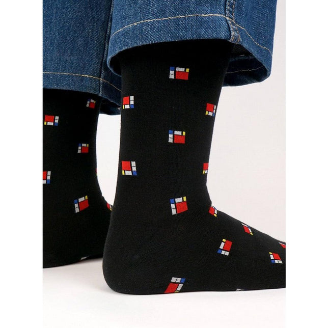 Kunstsokken Dames &amp; Heren Fantasie Sokken Icons-Compositie A IH-COA - Jambelles