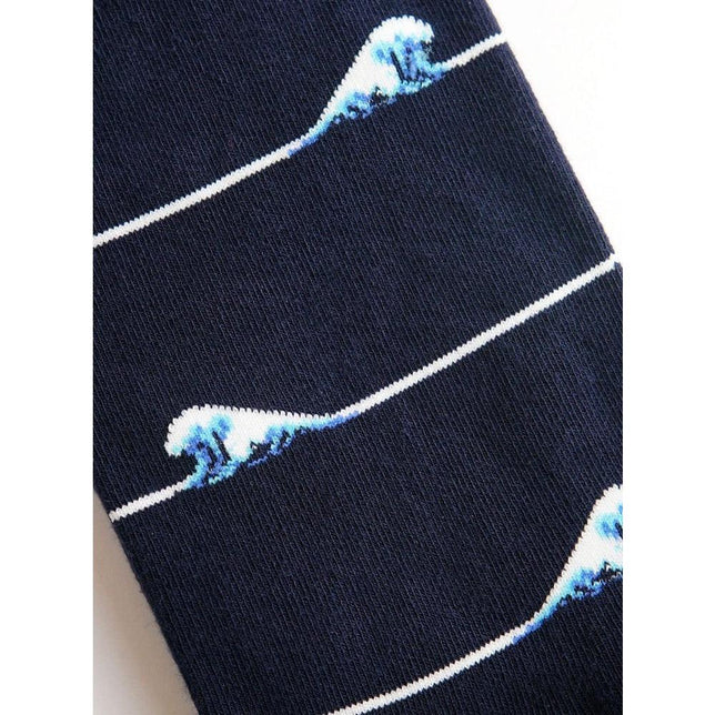 Kunstsokken Dames &amp; Heren Fantasie Sokken Icons-De Grote Golf van Kanagawa IH-GWK - Jambelles