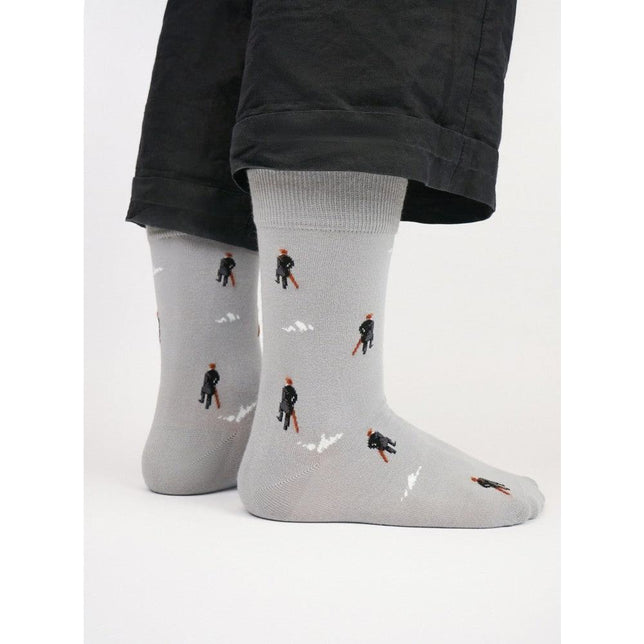 Kunstsokken Dames &amp; Heren Fantasie Sokken Icons The Wanderer IH-WAS - Jambelles