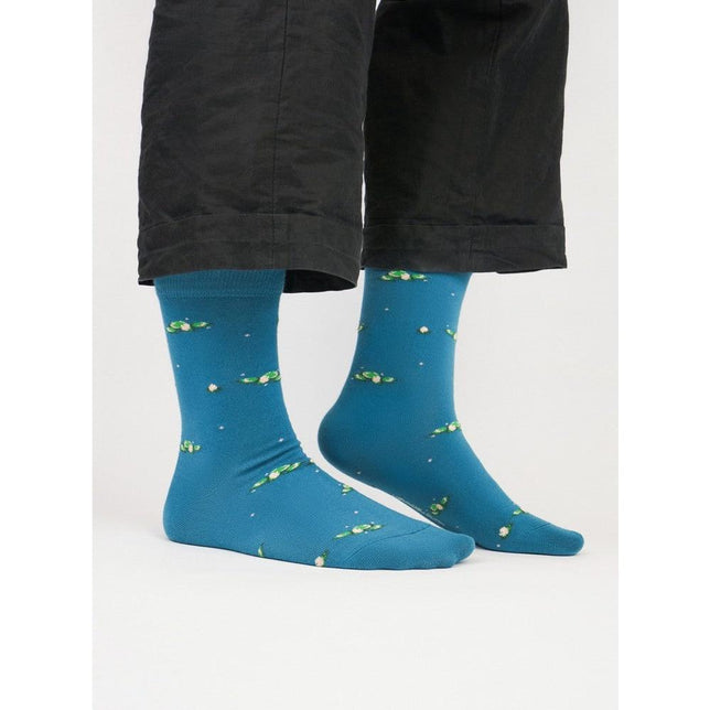 Kunstsokken Dames &amp; Heren Fantasie Sokken Icons Waterlillies IH-WAT - Jambelles