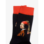 Kunstsokken Dames &amp; Heren Fantasie Sokken Meisje met de Parel MMP01 - Jambelles