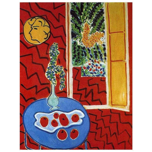 Kunstsokken Dames &amp; Heren Fantasie Sokken Red Interior CH-REI - Jambelles